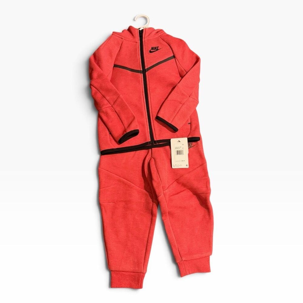 Nike 2-Piece Tech Fleece Full Zip Hoody Pants Jogger Set Toddler size 4T New (a)